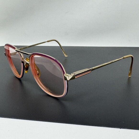 Vintage SWANK Frame Gold Pink Violet very small Aviator 656 882 Rare 50 [] 16 - Picture 5 of 13